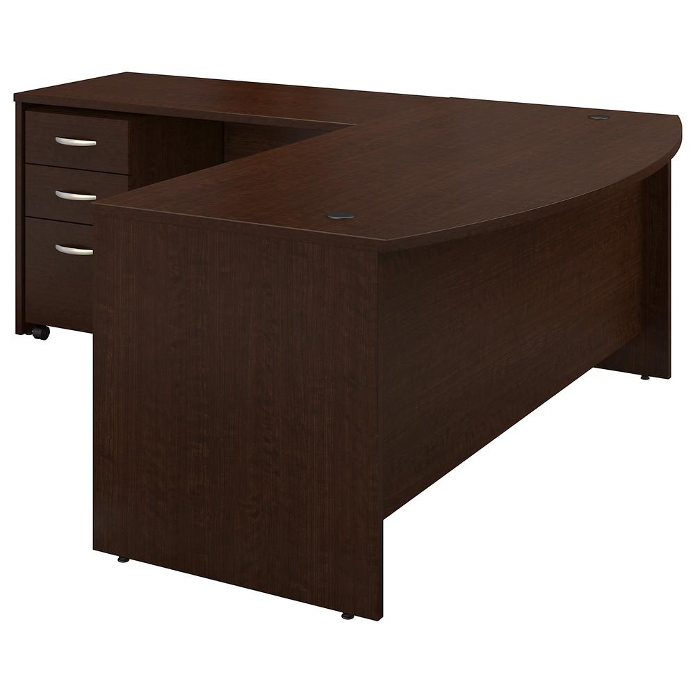 Bush Business Furniture Series C 72W Bow Front L Shaped Desk with 48W Return - Thumbnail 3