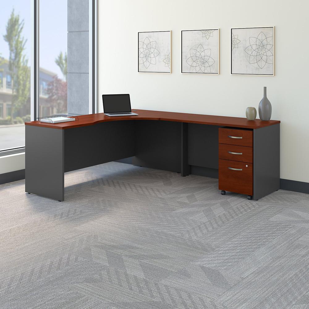 C Right Handed Corner Desk, 48W Return and Mobile File Cabinet. Picture 2