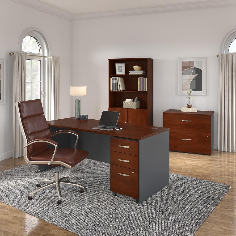 Bush Business Furniture Series C 72W x 30D Office Desk with Mobile File Cabinet. Picture 8