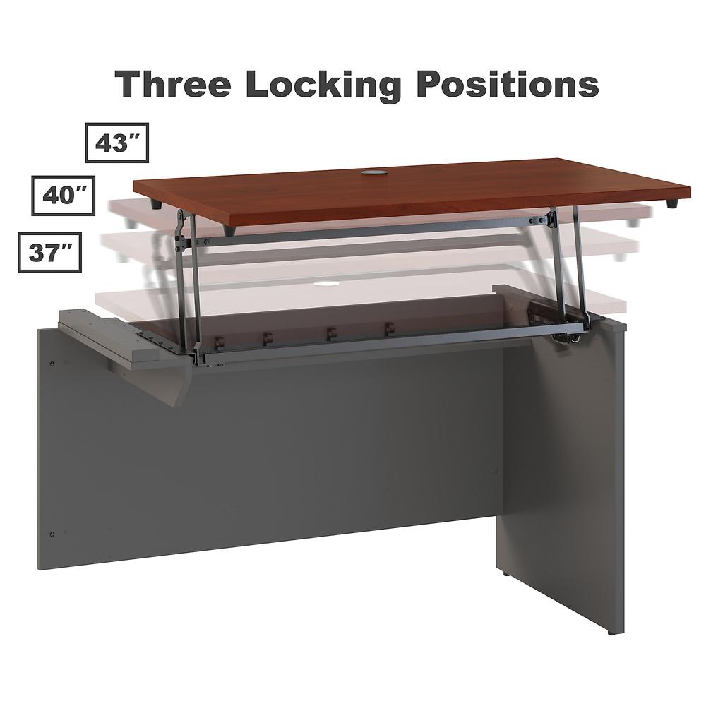 Series C 60W  Right HandL Shaped Desk with File Cabinet. Picture 3