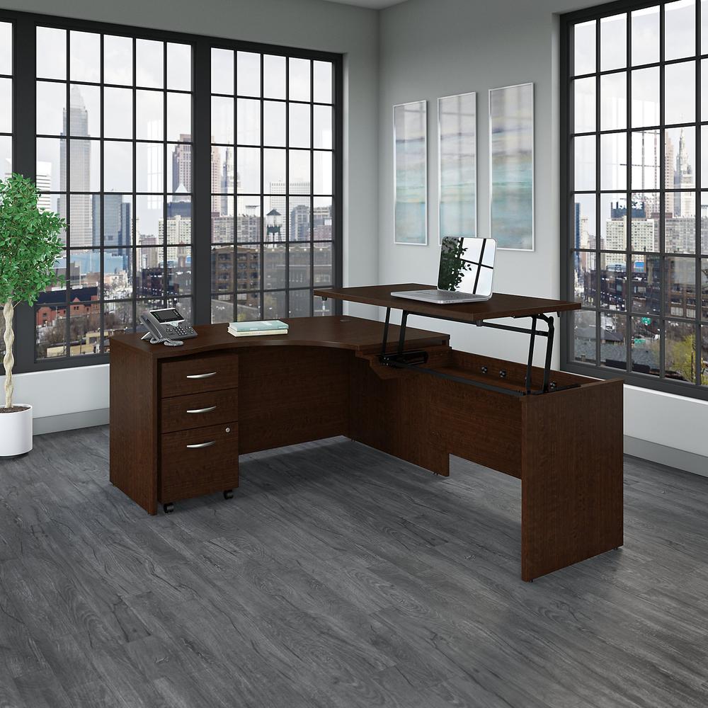 Series C 60W x 43D Right Hand L Shaped Desk with Mobile File Cabinet. Picture 2