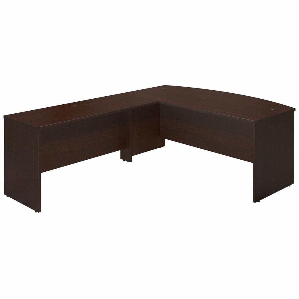 Bush Business Furniture Series C Elite 72W x 36D Bow Front L Shaped Desk with 60W Return. Picture 1