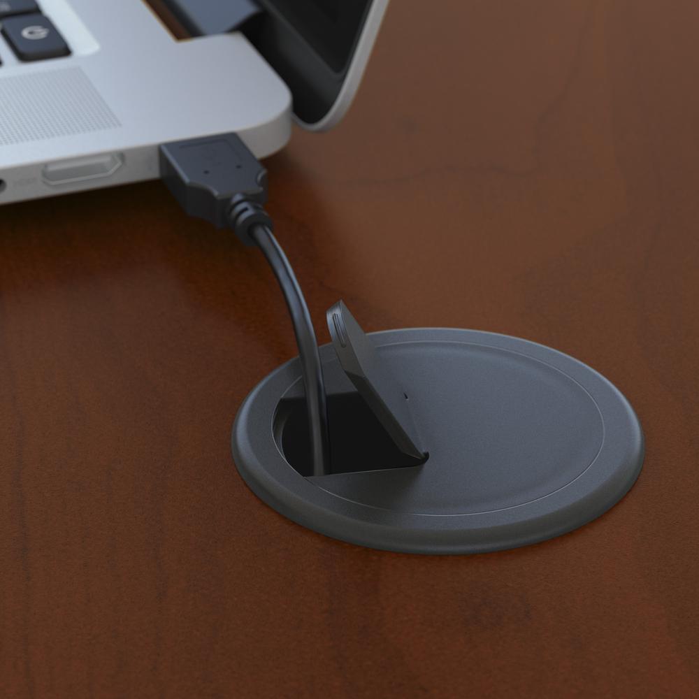 Left Handed L Shaped Desk with 3 Drawer Mobile Pedestal. Picture 5