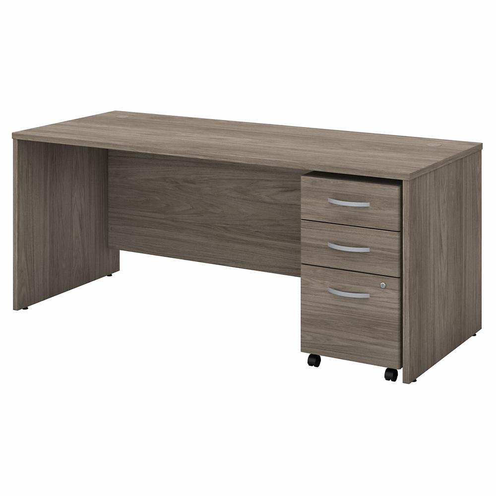 Bush Business Furniture Studio C 72W x 30D Office Desk with Mobile File Cabinet. Picture 1