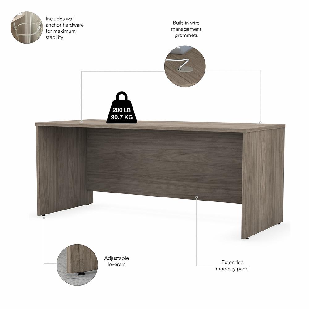 Bush Business Furniture Studio C 72W x 30D Office Desk with Mobile File Cabinet. Picture 2