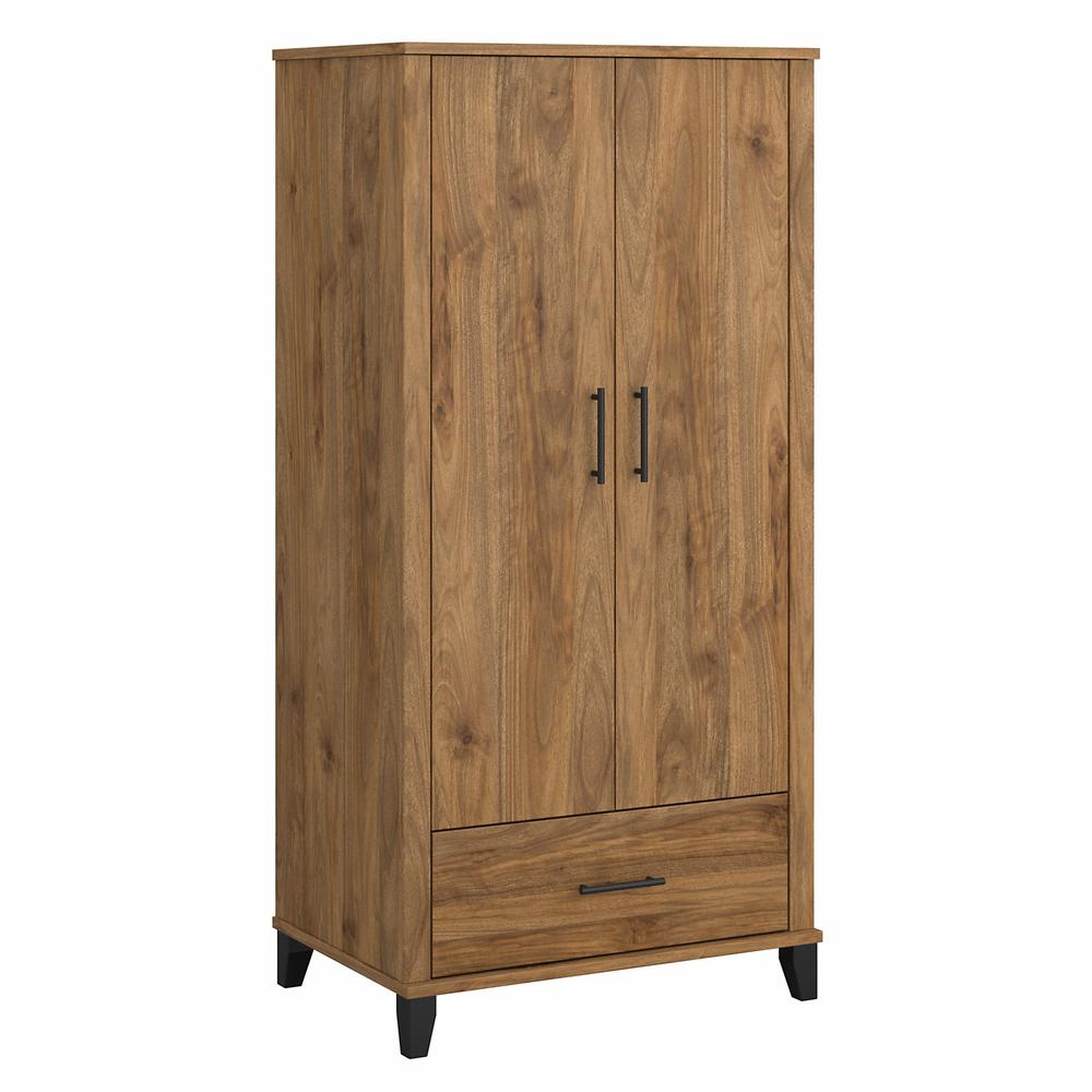 Bush Furniture Somerset Large Armoire Cabinet, Fresh Walnut. Picture 9