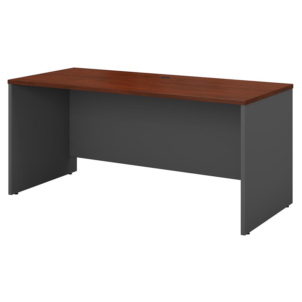 Bush Business Furniture Series C 60W x 24D Credenza Desk, Hansen Cherry/Graphite Gray. Picture 1
