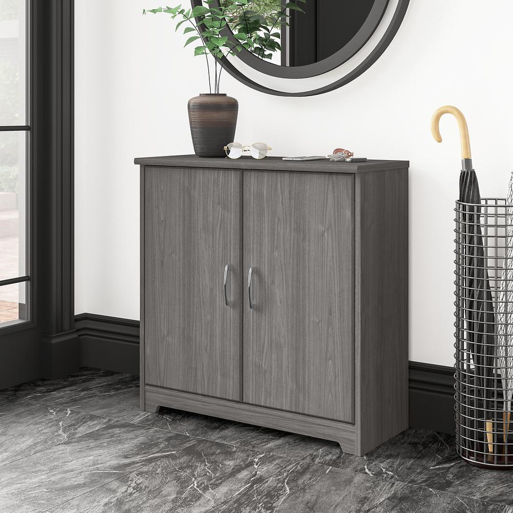Bush Furniture Cabot Small Storage Cabinet with Doors, Modern Gray. Picture 7