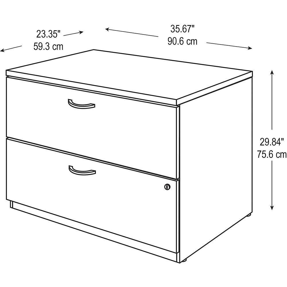 Bush Business Furniture Series C Lateral File Cabinet, Mahogany. Picture 4