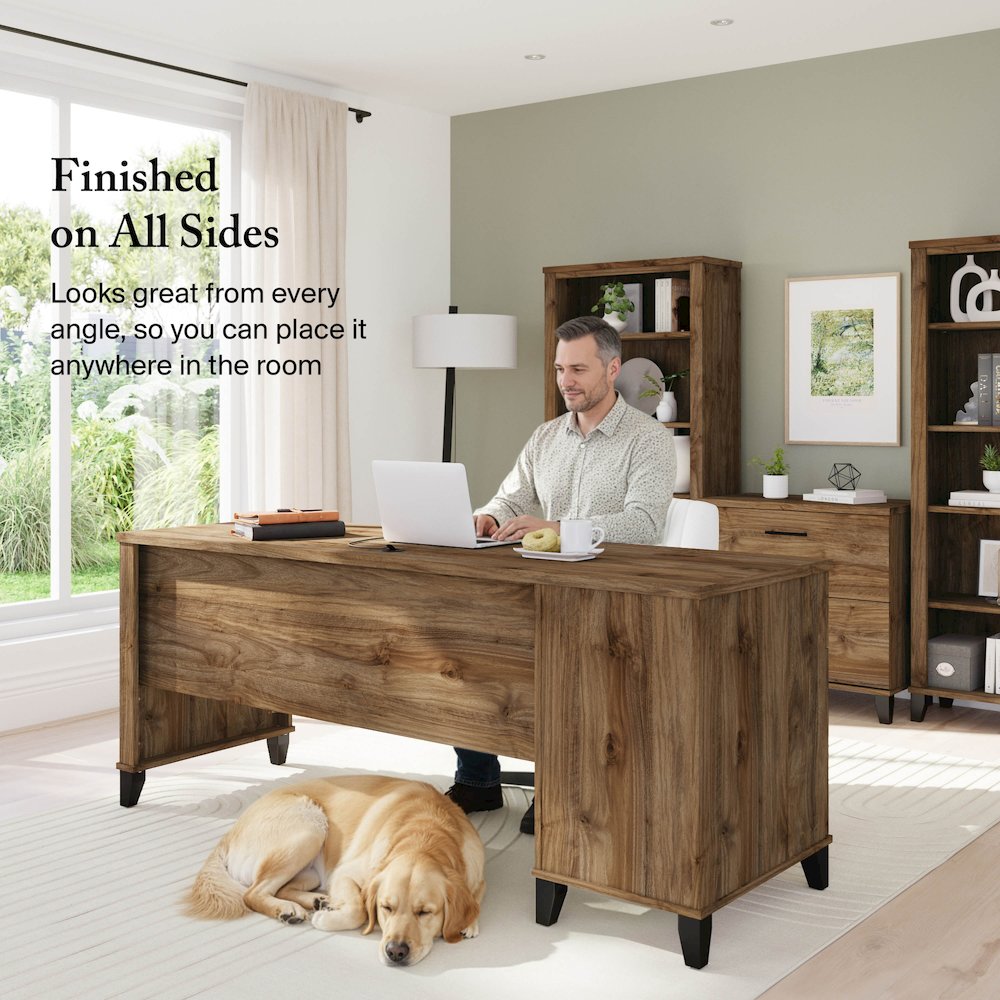 Somerset 72W Office Desk with Drawers. Picture 3