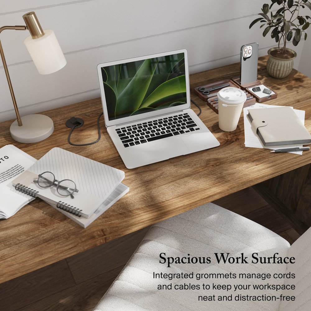 Somerset 72W Office Desk with Drawers. Picture 4