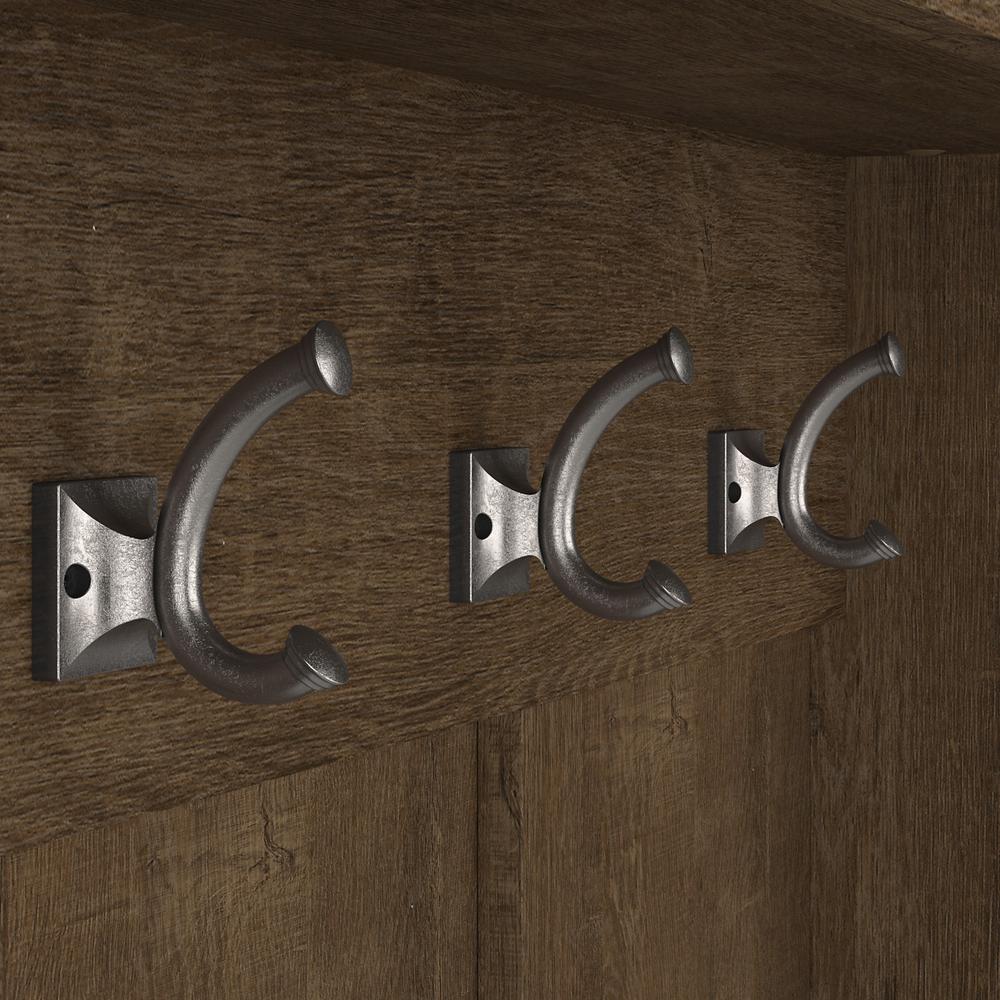 Woodland Entryway Storage Set with Hall Trees and Shoe Bench with Drawers. Picture 4