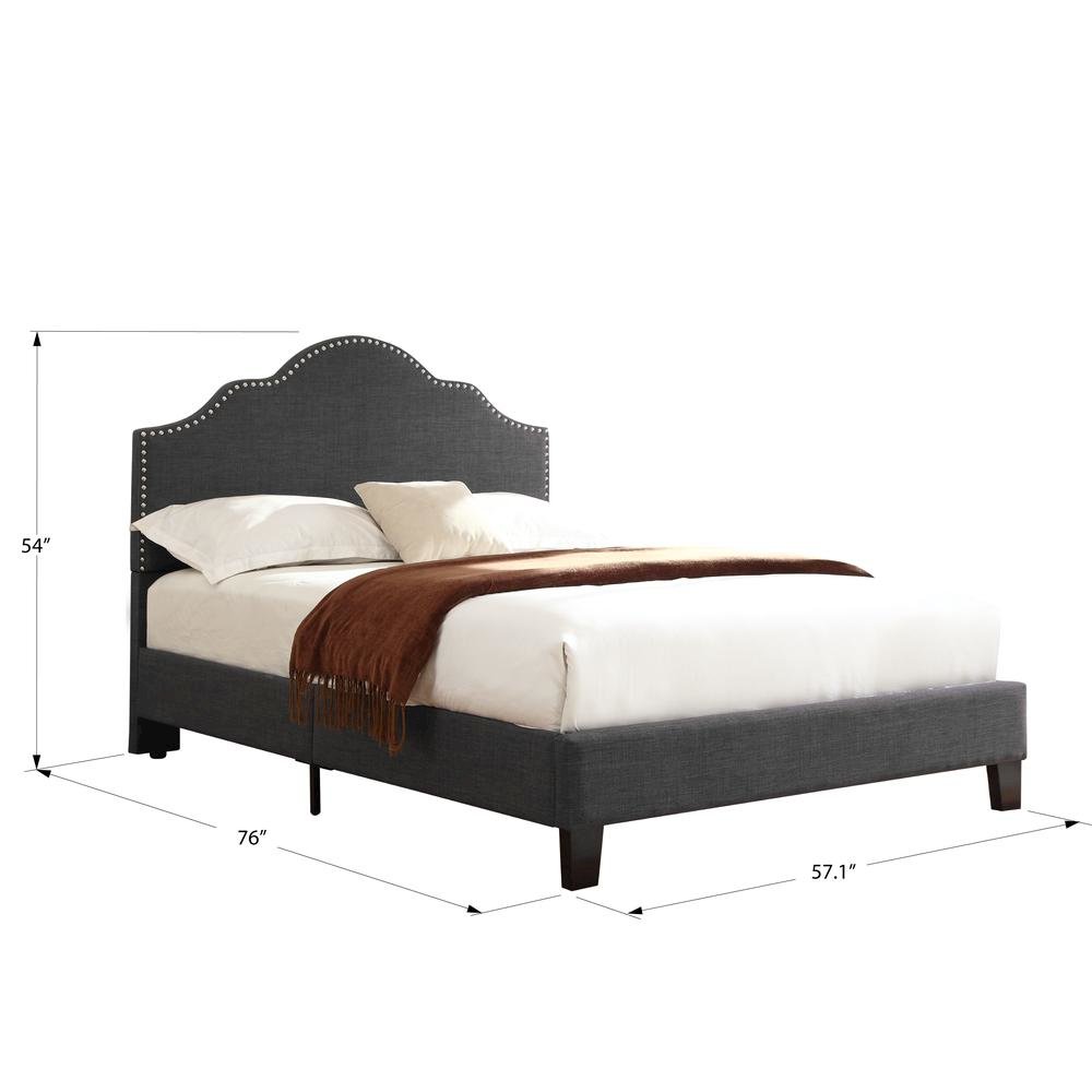 Kirby Full Upholstered Bed. Picture 3