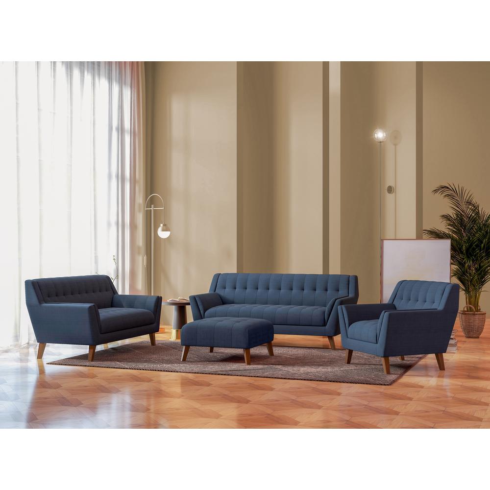 Wallace & Bay Browning Loveseat, Navy Peacock. Picture 3