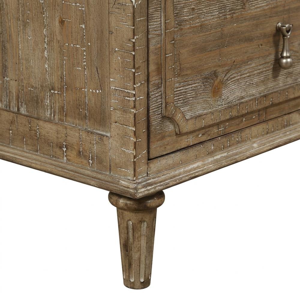 Sandstone Buff Nightstand with Rustic Casual Design and Durable Construction. Picture 6