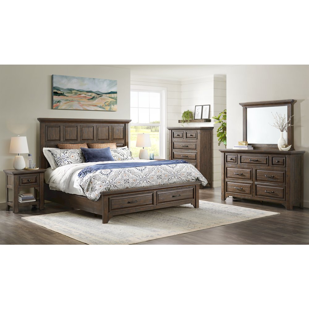 Wallace & Bay Verna Burnt Umber 6-Drawer Chest. Picture 2