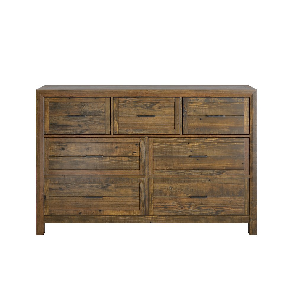 Wallce & Bay Mullen Caramel Brown 7-Drawer Dresser Wallce & Bay Mullen Caramel Brown 7-Drawer Dresser