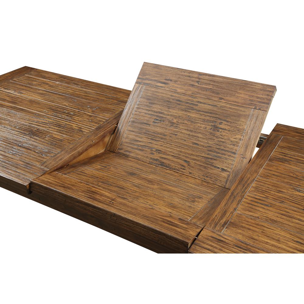 84" Butterfly Leaf Dining Table with Self-Storing Butterfly Extension Leaf. Picture 3