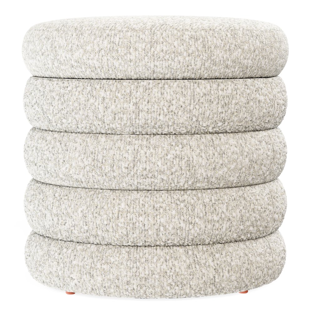 Wallace & Bay Norra Cream Storage Ottoman with Reversible Solid Wood Tray Tops. Picture 3
