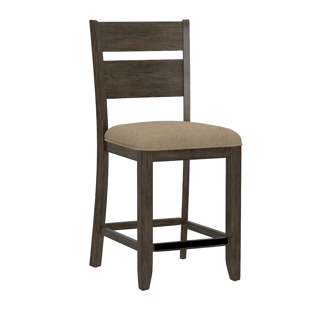 6 Piece Gathering Height Table Set in Mangrove & Dark Brown. Picture 3