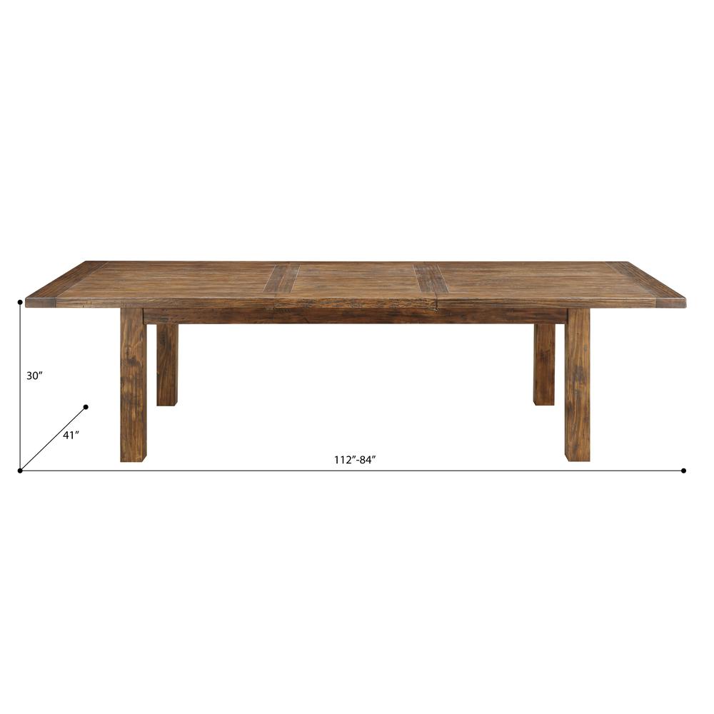 84" Butterfly Leaf Dining Table with Self-Storing Butterfly Extension Leaf. Picture 2