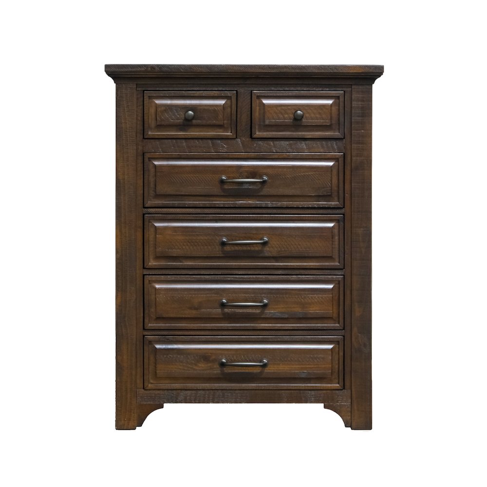 Wallace & Bay Verna Burnt Umber 6-Drawer Chest. Picture 3