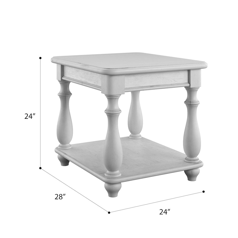 Wallce & Bay Mariano Oyster Shell Square End Table. Picture 5