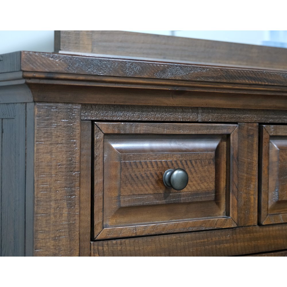 Wallace & Bay Verna Burnt Umber 7-Drawer Dresser. Picture 6