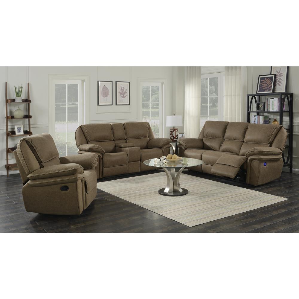 Wallace & Bay Baker Swivel Gliding Recliner, Desert Sand. Picture 1