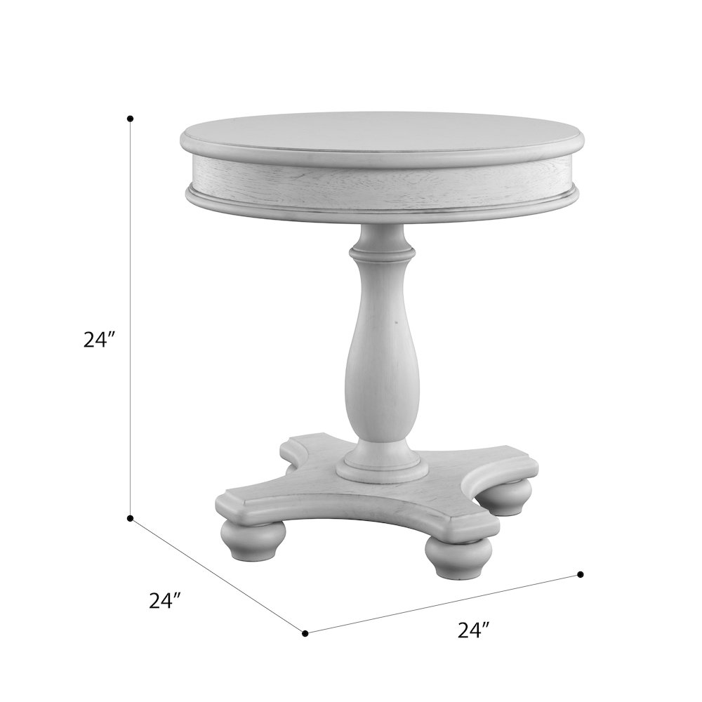 Wallce & Bay Mariano Oyster Shell Round End Table. Picture 4