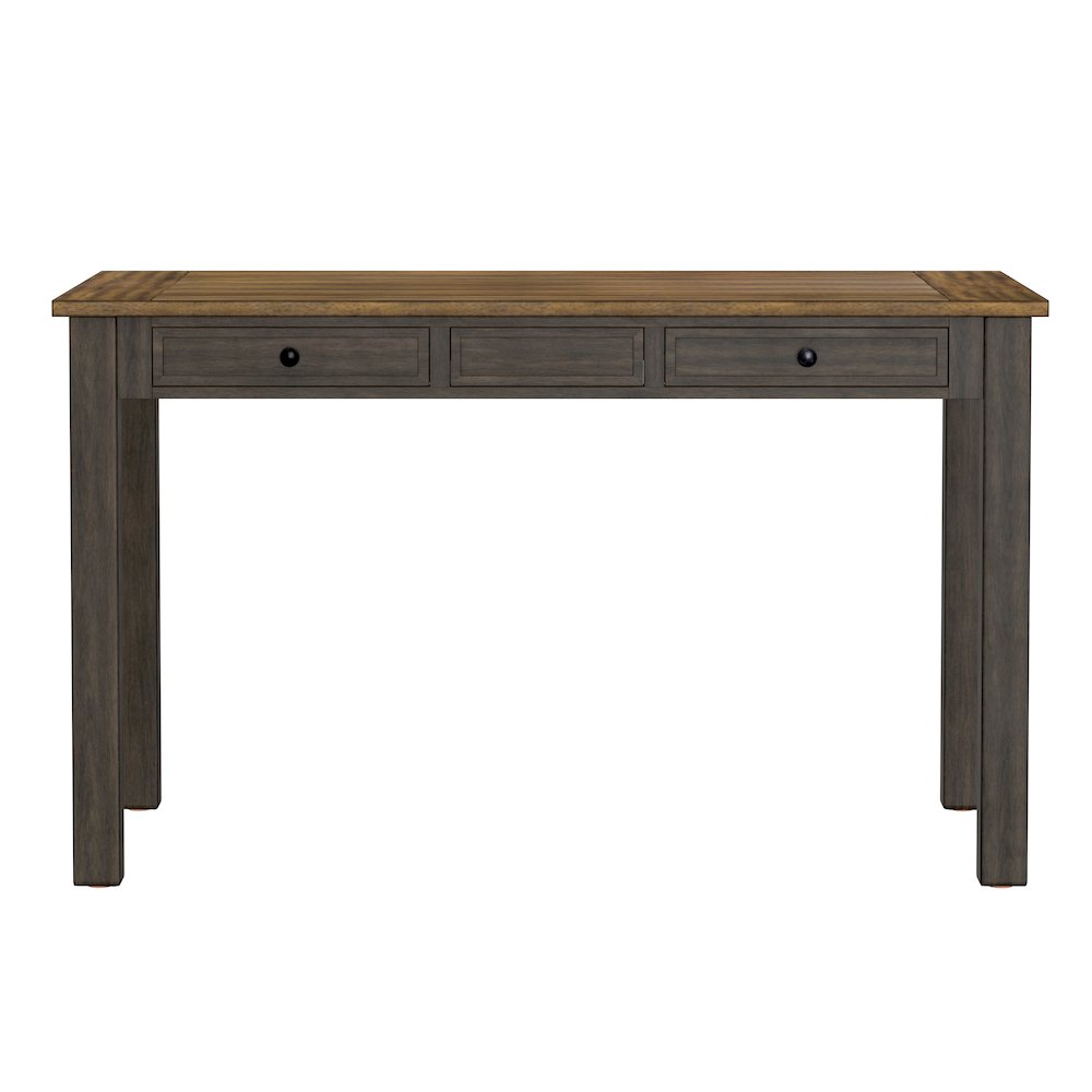 6 Piece Gathering Height Table Set in Mangrove & Dark Brown. Picture 7
