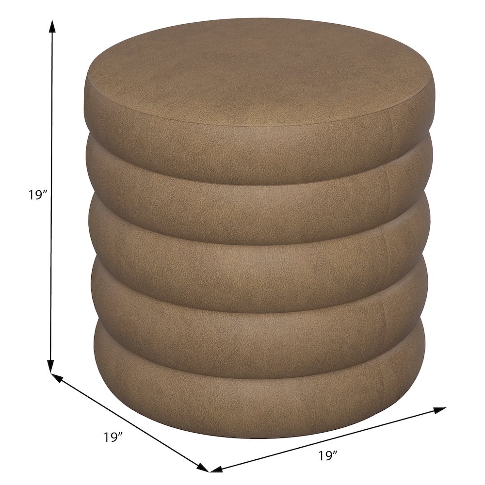 Brown Storage Ottoman with Reversible Solid Wood Tray Tops. Picture 4