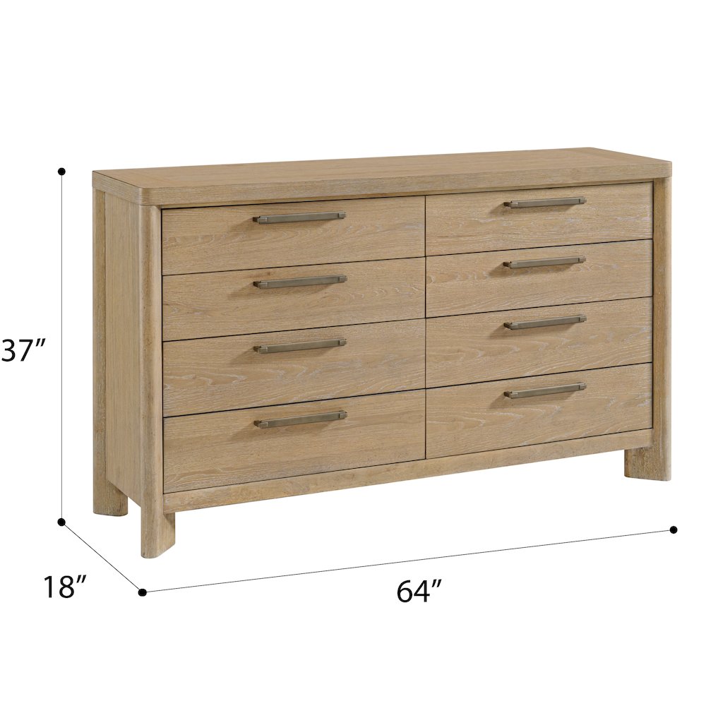 Wallce & Bay Clove Sand Dune 8-Drawer Dresser. Picture 5