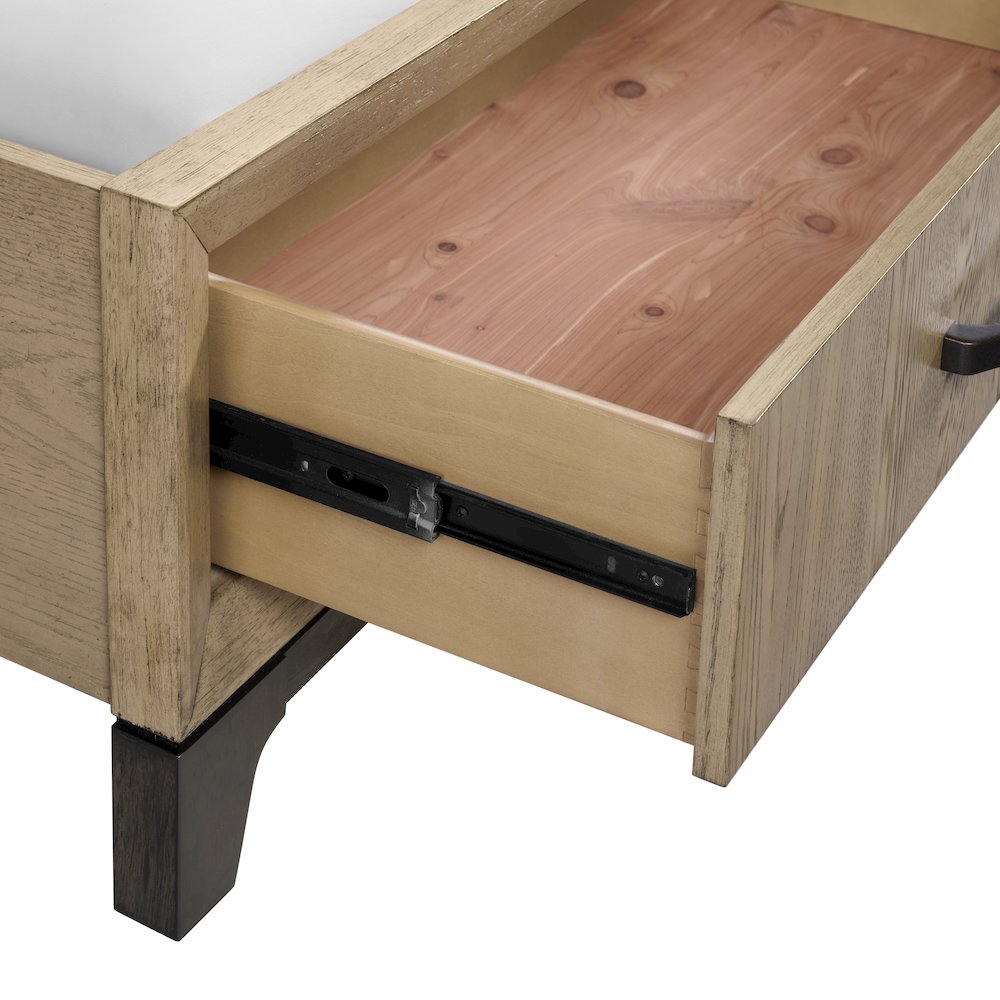 Wallace & Bay Preno King Storage Bed in Caramel and Cocoa. Picture 4