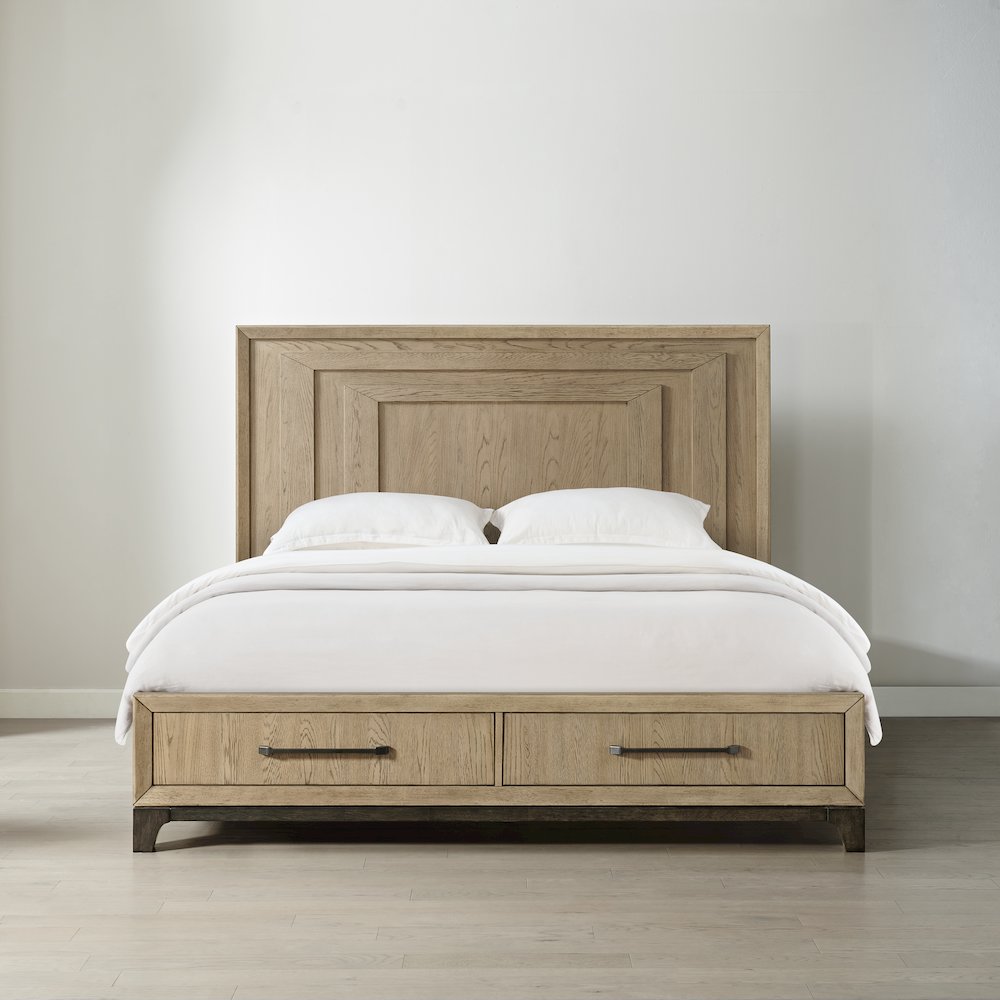 Wallace & Bay Preno King Storage Bed in Caramel and Cocoa. Picture 2