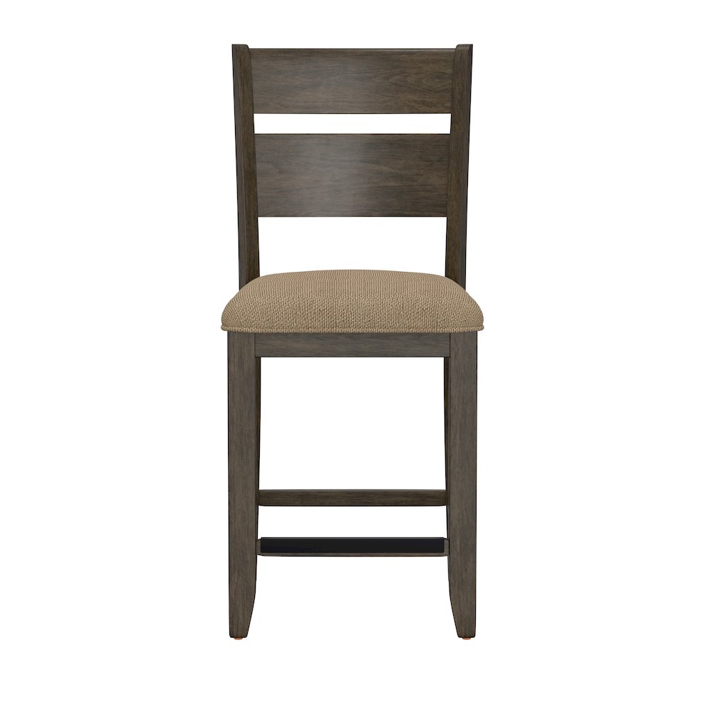 6 Piece Gathering Height Table Set in Mangrove & Dark Brown. Picture 6