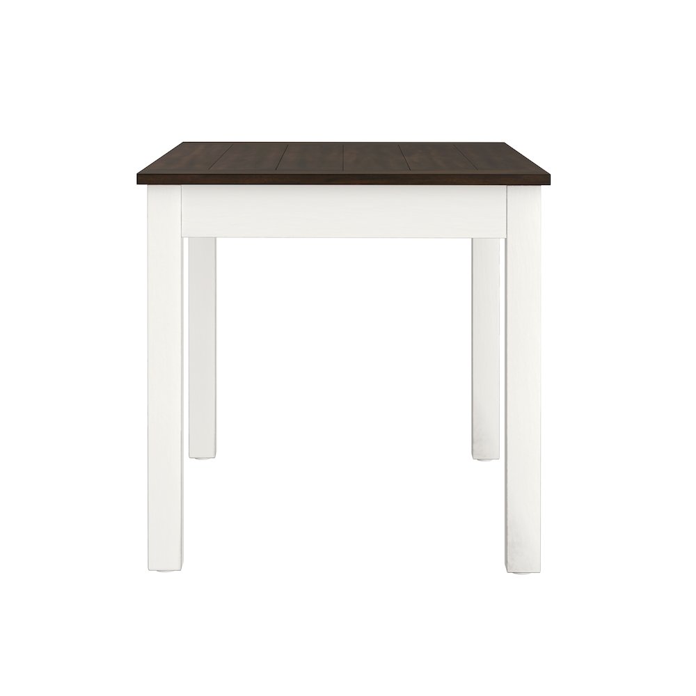 Wallace & Bay Velvety 6 Piece Gathering Height Table Set in Cocoa & Milk White. Picture 11