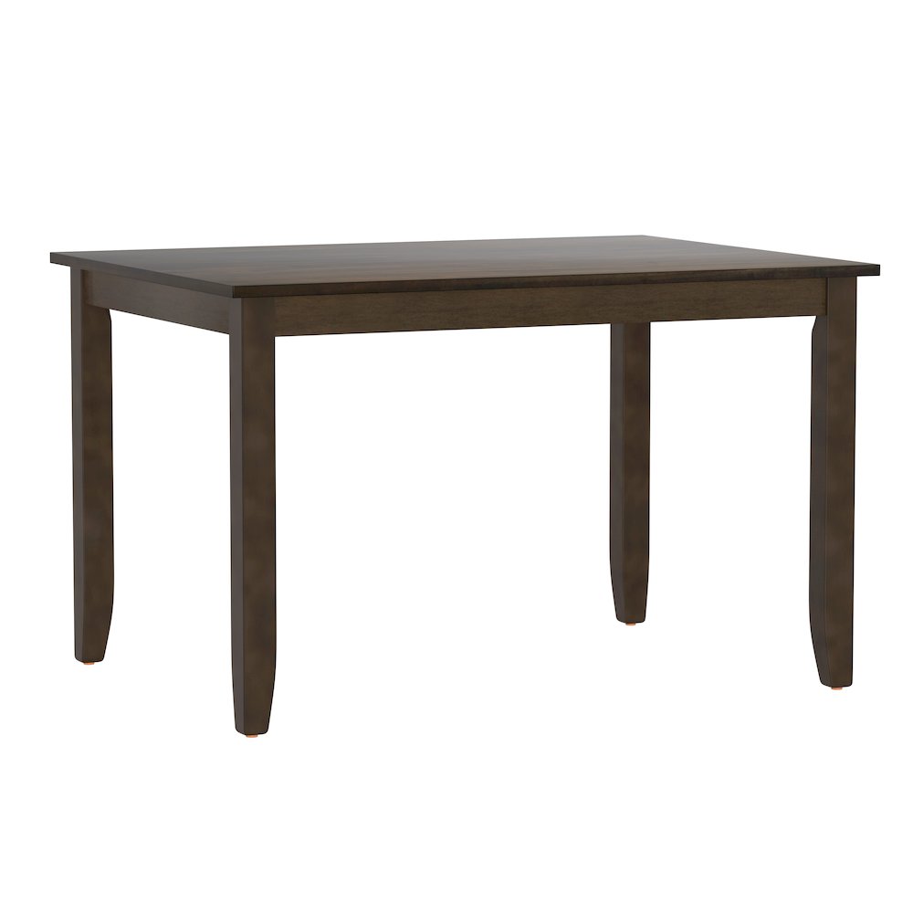 Wallace & Bay Velvety 5 Piece Dining Table Set in Bitters Brown. Picture 4