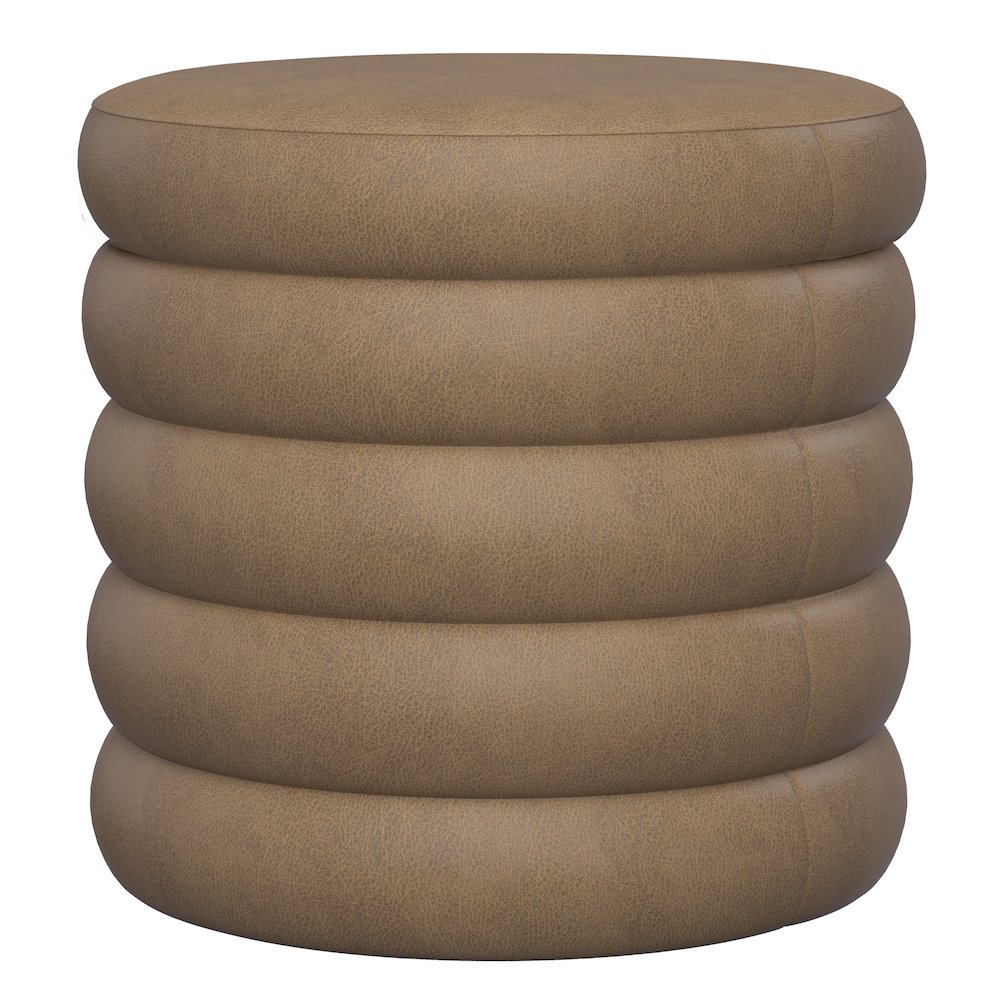 Brown Storage Ottoman with Reversible Solid Wood Tray Tops. Picture 3