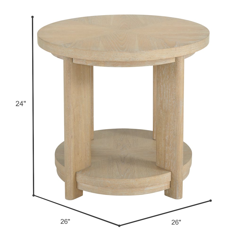 Wallce & Bay Clove Sand Dune Round Accent Table. Picture 4