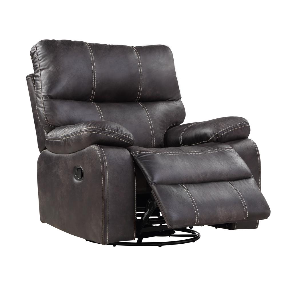 Wallace & Bay Hooper Swivel Gliding Recliner, Dark Graphite. Picture 2