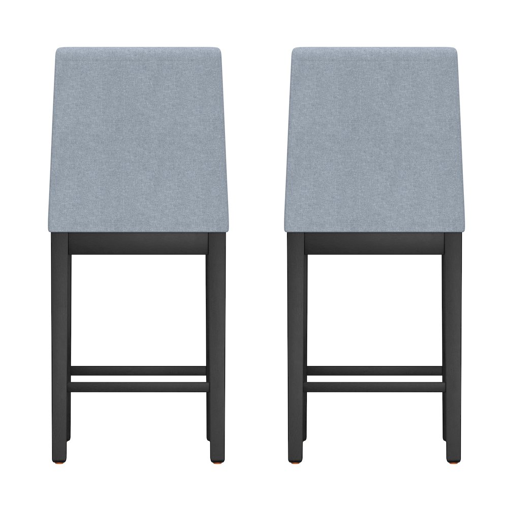 Wallace & Bay Quaint Gathering Height Stools, Set of 2 in Modern Gray. Picture 6