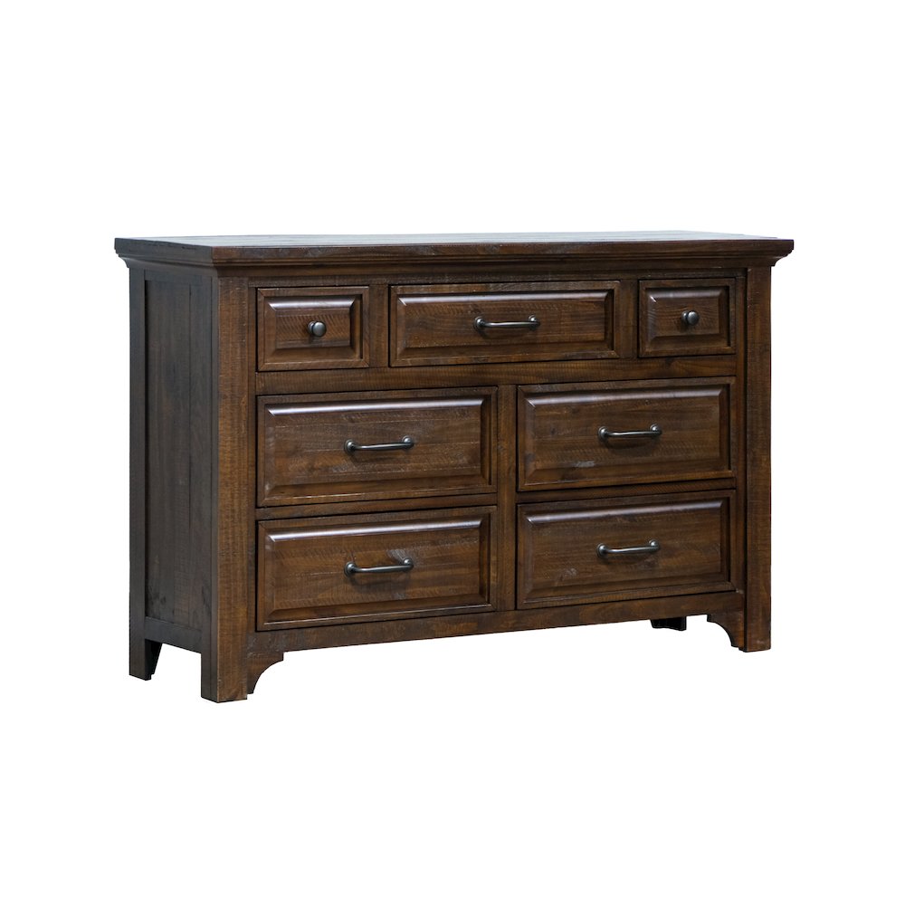 Wallace & Bay Verna Burnt Umber 7-Drawer Dresser. Picture 1
