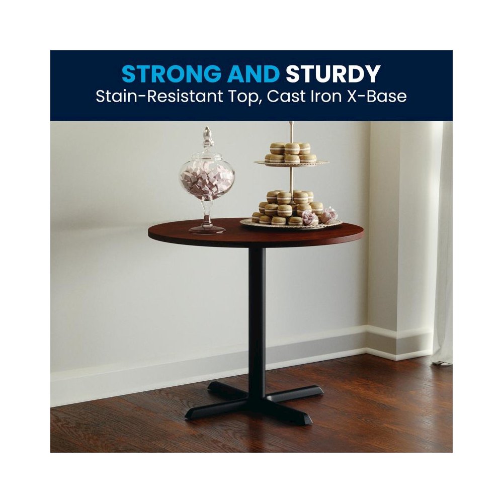 36" Round Multi-Purpose Conference Table in Cherry. Picture 2