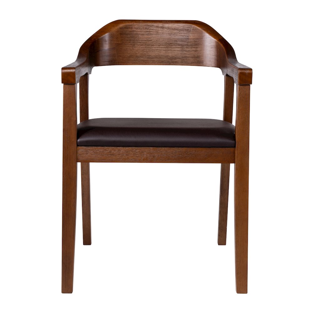 Rasmus Dining Arm Chair - Chestnut Wire-Brush Finish. Picture 4