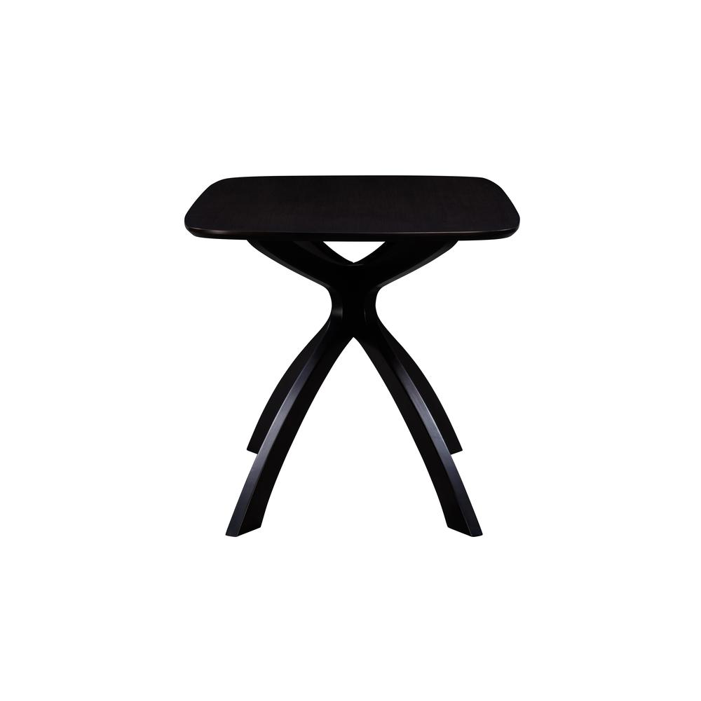 Orleans 63" Cozy Corner Dining Table - Black. Picture 6
