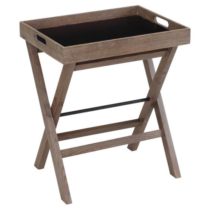 Andrew Corner Side Table in Natural. Picture 1