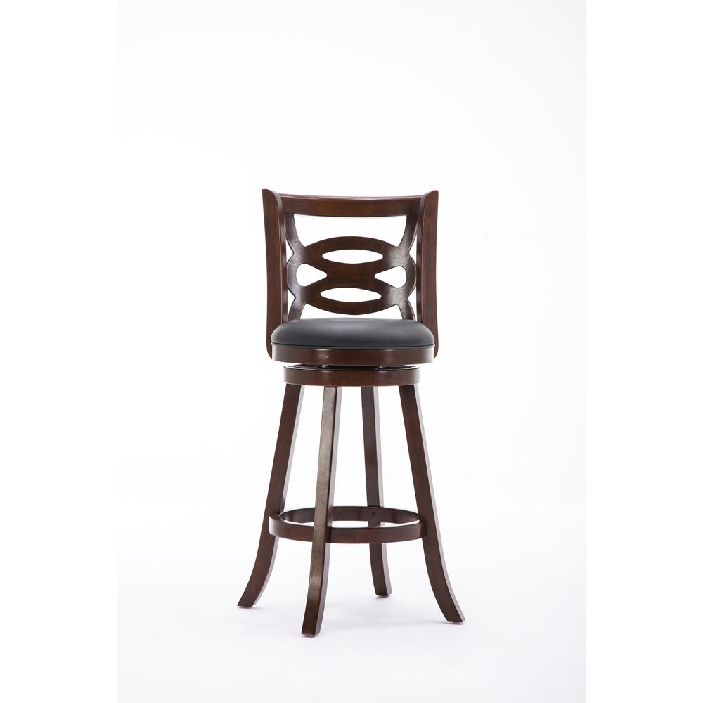 Seina Swivel Bar Stool - Cappuccino. Picture 11