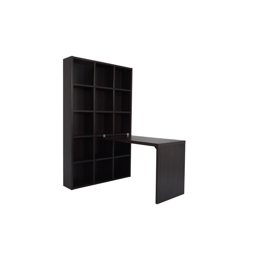 Claude L-Desk - Espresso. Picture 1