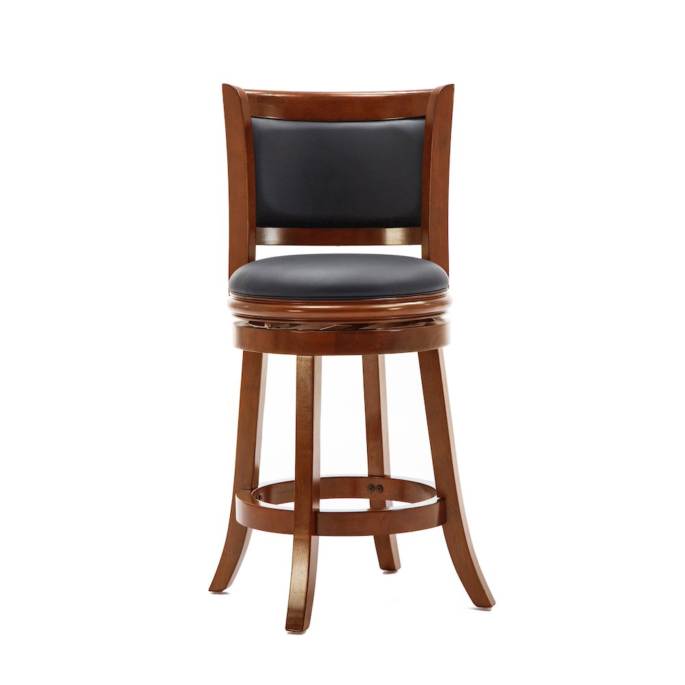 Augusta Swivel Counter Stool - Cherry. Picture 2